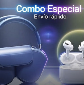 Combo de AirPods blancos y AirPods P9