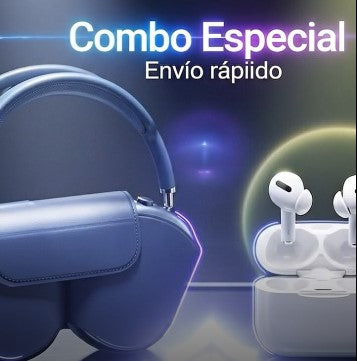 Combo de AirPods blancos y AirPods P9